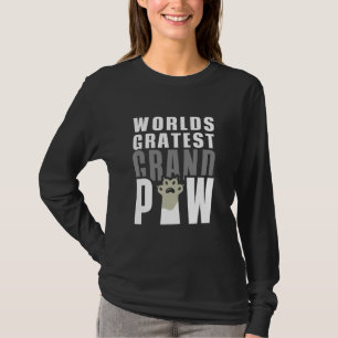 Grandpaw Worlds Greatest Grand Paw Cat Dad Grandad T-Shirt