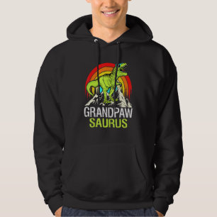 Grandpawsaurus Dinosaur Grandpa Grandpaw Saurus Fa Hoodie