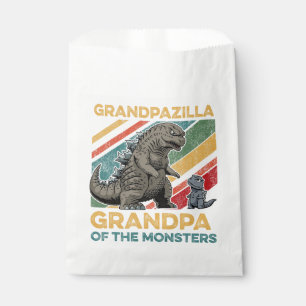 Grandpazilla Grandpa Of Monsters Halloween Christm Favour Bags