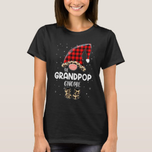 Grandpop Gnome Buffalo Plaid Matching Family Chris T-Shirt