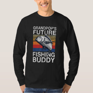 Grandpops Future Fishing Buddy Grandkids Fathers D T-Shirt