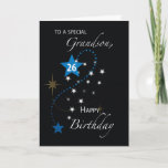 Grandson 26th Birthday Star Inspirational Black Card<br><div class="desc">This inspirational card would be the perfect card to give a dear grandson who is celebrating a 26th birthday. If you want to inspire yours then this is the card you should be giving him when his 26th birthday arrives.</div>