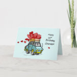 Grandson 40th Birthday Car Load of Hearts Card<br><div class="desc">On his 40th birthday you can surprise your dear grandson with this heart filled birthday card to greet him and to send him loads of love on his special day. We are definite that you will make him extra happy once he gets this.</div>