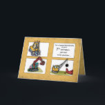 Grandson 7th Birthday Trucks Card<br><div class="desc">A set of various work trucks will build a great day as you wish your grandson a happy 7th birthday! The background has grunge dirt look to give and authentic look behind the construction trucks.</div>
