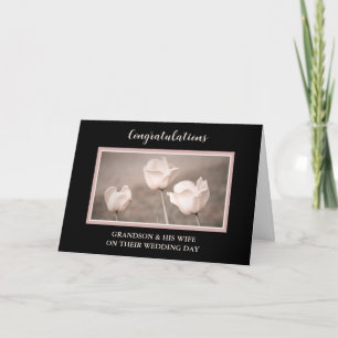 Grandson and His Wife Wedding Day Congratulations Card