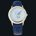 Grandson Baptism Blue Lamb Personalised Watch<br><div class="desc">Let the little children come to me. This is a beautiful scripture quote for a Baptism. It is a special day for your grandson and this light blue item with a white lamb is sweet to congratulate and wish God’s blessings. Customise with his name and the date he is baptised...</div>
