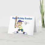 **GRANDSON** BATTER UP/HAVE A HAPPY BIRTHDAY CARD<br><div class="desc">IF YOUR GRANDSON PLAYS OR JUST LIKES BASEBALL I AM SURE HE WILL LOVE GETTING THIS CARD FOR HIS SPECIAL DAY AND THANKS so much for stopping by one of my eight stores. Enjoy him while he is young :)</div>