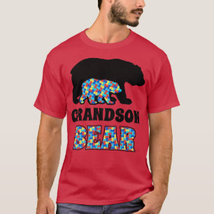 Grandson Bear Autism Awareness Premium T-Shirt