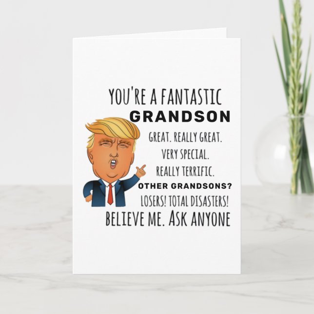 Grandson Best Gift Card (Front)