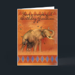 Grandson Birthday Card With Elephant Butterfly And<br><div class="desc">Grandson Birthday Card With Elephant Butterfly And Zebra</div>