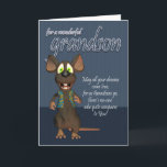 Grandson Birthday Card - With Funky Mouse<br><div class="desc">Grandson Birthday Card - With Funky Mouse</div>