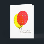 Grandson Birthday Cards, Big Colourful Balloons Card<br><div class="desc">A simple,  clean,  nice and colourful balloons card for a grandson on her birthday. Inside text is customisable.</div>