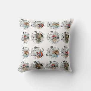 Grandson Birthday Custom Photo Minimalist Cushion