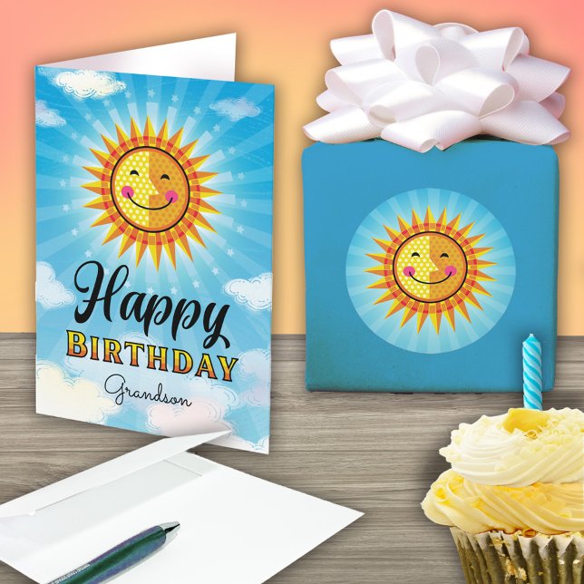 Grandson Birthday Cute Card (Creator Uploaded)