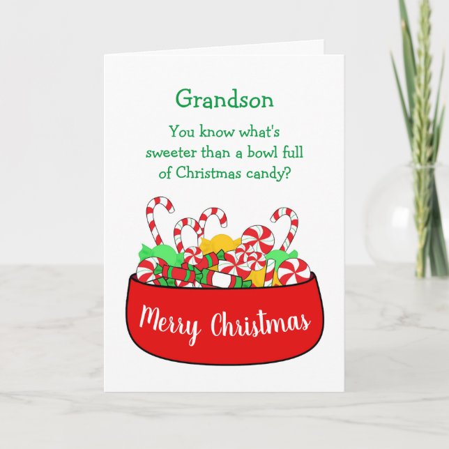 Grandson Christmas Card (Front)