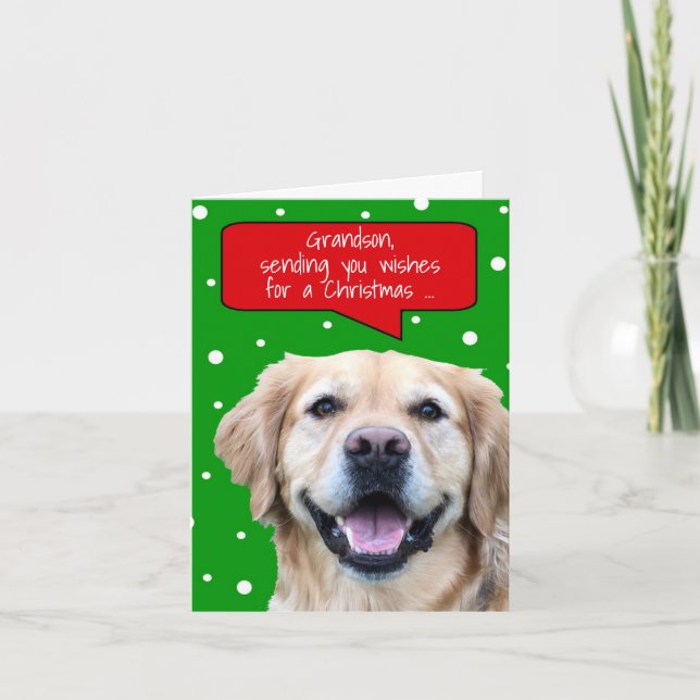 Grandson Christmas Card (Front)