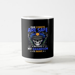 Grandson Cop Thin Blue Line Grand Son Coffee Mug