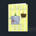 Grandson Eat More Cake 19th Birthday Card<br><div class="desc">card</div>