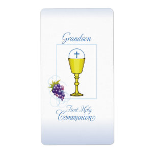 Grandson First Communion, Chalice with Host