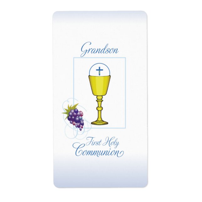 Grandson First Communion, Chalice with Host (Front)