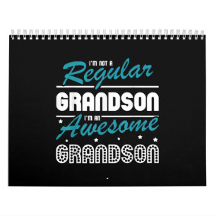 Grandson Gift Im Not A Regular Grandson Calendar