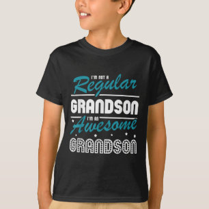 Grandson Gift   Im Not A Regular Grandson T-Shirt