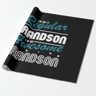 Grandson Gift   Im Not A Regular Grandson Wrapping Paper