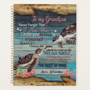 Grandson Gift Letter To My Grandson From Grandpa Planner