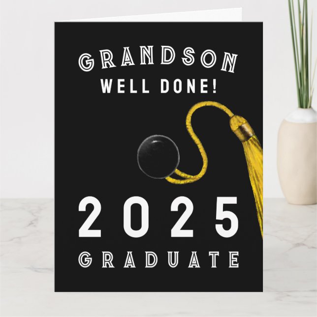 Grandson Graduation 2025 Card (Front)