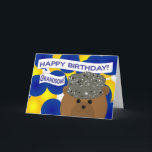 Grandson - Happy Birthday Air Force Active Duty! Card<br><div class="desc">Wish your Air Force hero a Happy Birthday with this fun unique birthday card. Personalise it by adding a picture of your hero on the inside. (This design with camouflage works for all rates and ranks.)</div>