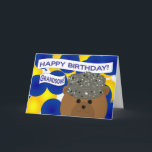 Grandson - Happy Birthday Air Force Active Duty! Card<br><div class="desc">Wish your Air Force hero a Happy Birthday with this fun unique birthday card. Personalise it by adding a picture of your hero on the inside. (This design with camouflage works for all rates and ranks.)</div>