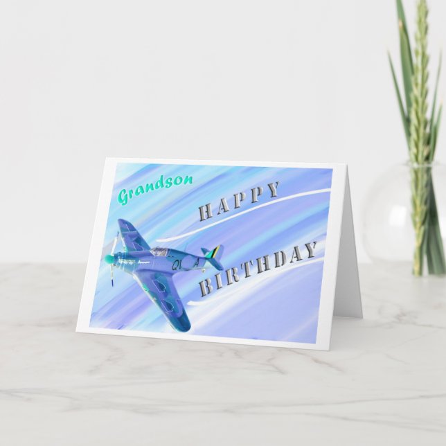 Grandson...Happy Birthday! Card (Front)