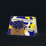 Grandson - Happy Birthday Navy Active Duty! Card<br><div class="desc">Wish your Navy hero a Happy Birthday with this fun unique birthday card. Personalise it by adding a picture of your hero on the inside. (This camouflage design works for all rates and ranks.)</div>