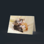 Grandson Happy Birthday Trio of Kittens Card<br><div class="desc">This card featuring three adorable kittens is perfect for a grandson's birthday.  See other Fuzzyball cards for age-specific birthdays and birthday cards for other family members. "Dearest Grandson,  Hope you have a purr-fectly meow-velous birthday! Hugs and kisses!"</div>