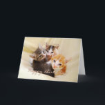 Grandson Happy Birthday Trio of Kittens Card<br><div class="desc">This card featuring three adorable kittens is perfect for a Grandson's birthday.  See other Fuzzyball cards for age-specific birthdays and birthday cards for other family members.</div>