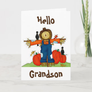 **GRANDSON.....HELLO** AND A LOVING THANKSGIVING HOLIDAY CARD