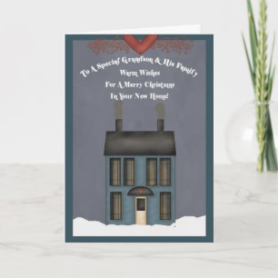 Grandson & His Family, 1st Christmas in New Home Holiday Card