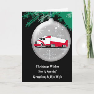 Grandson & His Wife Christmas Wishes Holiday Card