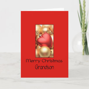 Grandson  Merry Christmas card