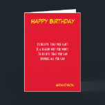 Grandson motivational birthday greeting cards<br><div class="desc">motivational birthday cards with dedication to grandson</div>