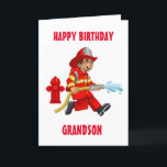 GRANDSON & MY FAVORITE FIREMAN ON BIRTHDAY CARD<br><div class="desc">THANK U FOR STOPPING BY ONE OF MY EIGHT STORES!!!!</div>