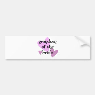 Grandson of the Bride Bumper Sticker