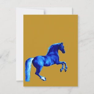 Grandson of the Godolphin Arabian ... Blue Horse Postcard