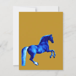 Grandson of the Godolphin Arabian ... Blue Horse Postcard