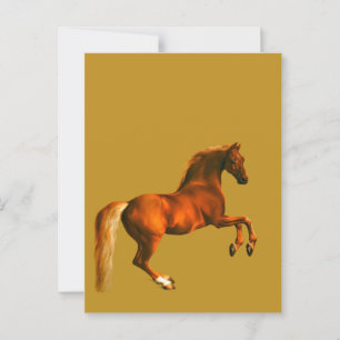 Grandson of the Godolphin Arabian ... Gold Postcard