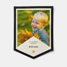 Grandson Photo Name | Grandparents Keepsake Pennant