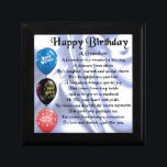 Grandson Poem  -  Happy Birthday Gift Box<br><div class="desc">A great gift for a grandson on his birthday</div>