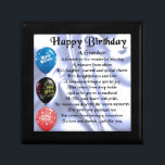 Grandson Poem  -  Happy Birthday Gift Box<br><div class="desc">A great gift for a grandson on his birthday</div>