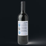 Grandson  Poem  Wine Bottle Label  21st  Birthday<br><div class="desc">A great gift for a special grandson on his birthday</div>