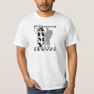 Grandson Proudly Serves - ARMY T-Shirt